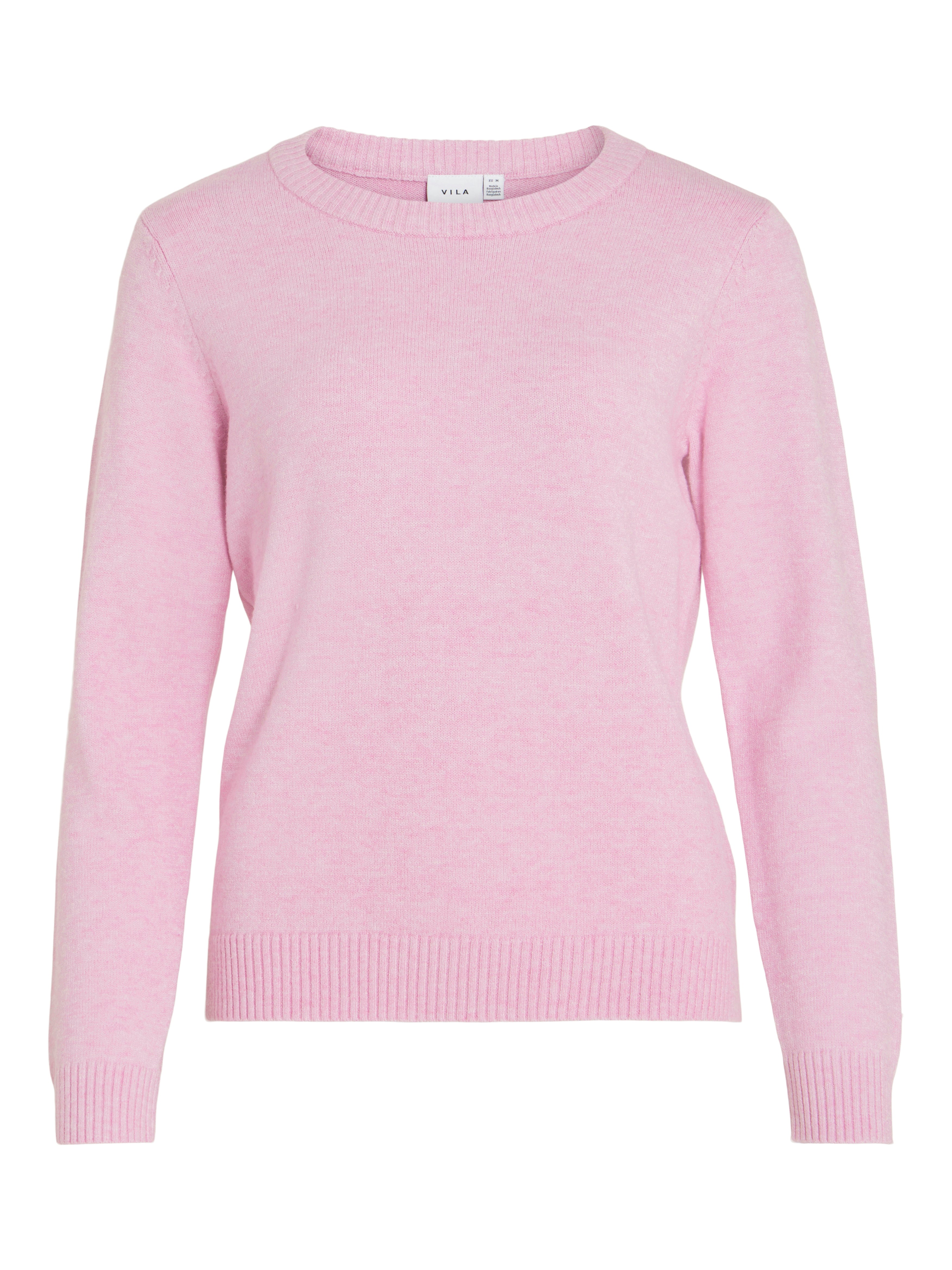 Viril O-Neck L/S striktrøje - Bonbon